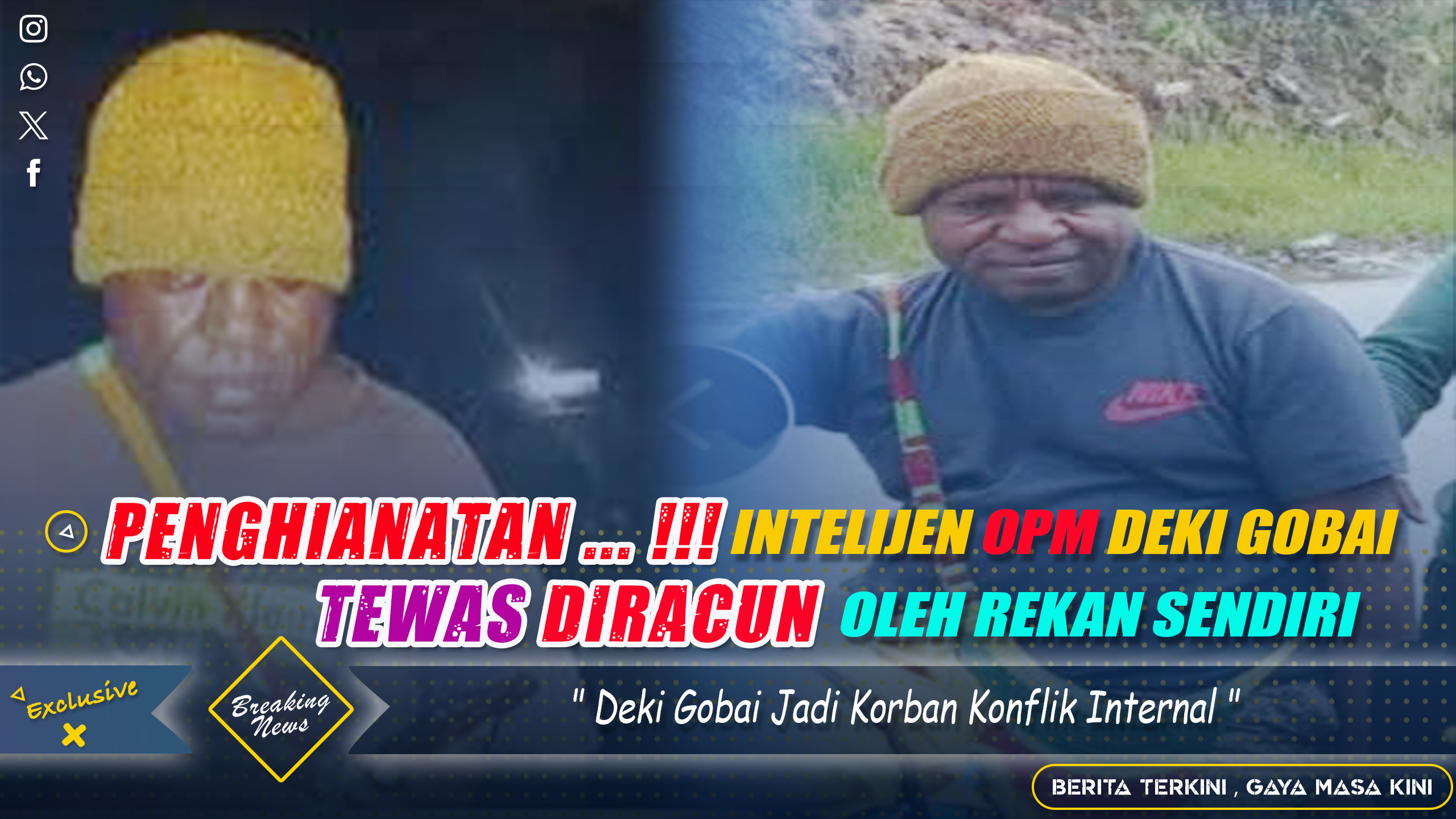 Deki Gobai Jadi Korban Konflik Internal