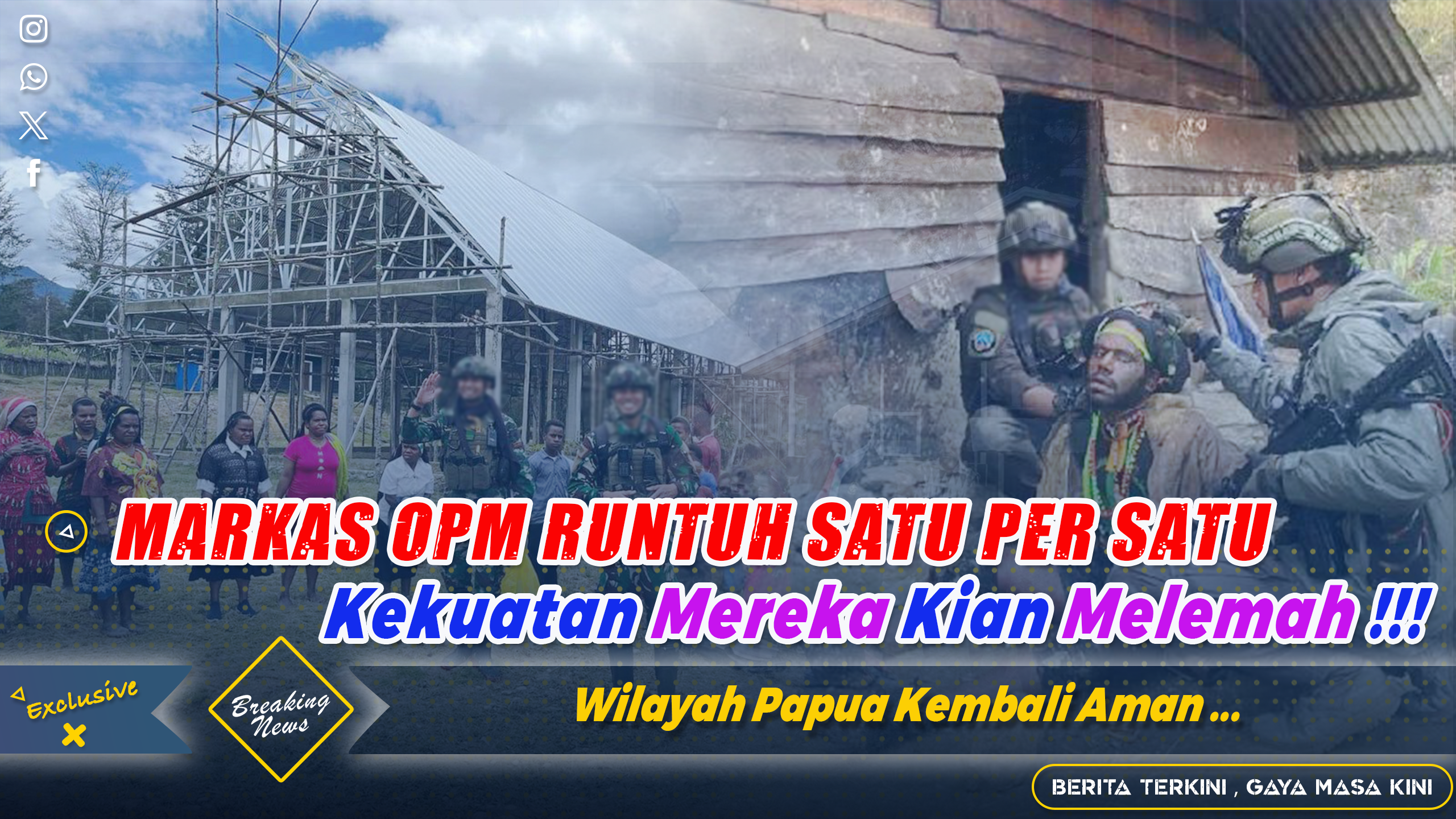 Kehilangan markas di berbagai wilayah membuat OPM semakin terpuruk